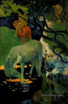 Le Cheval Blanc postimpressionnisme Primitivisme Paul Gauguin Peinture à l'huile